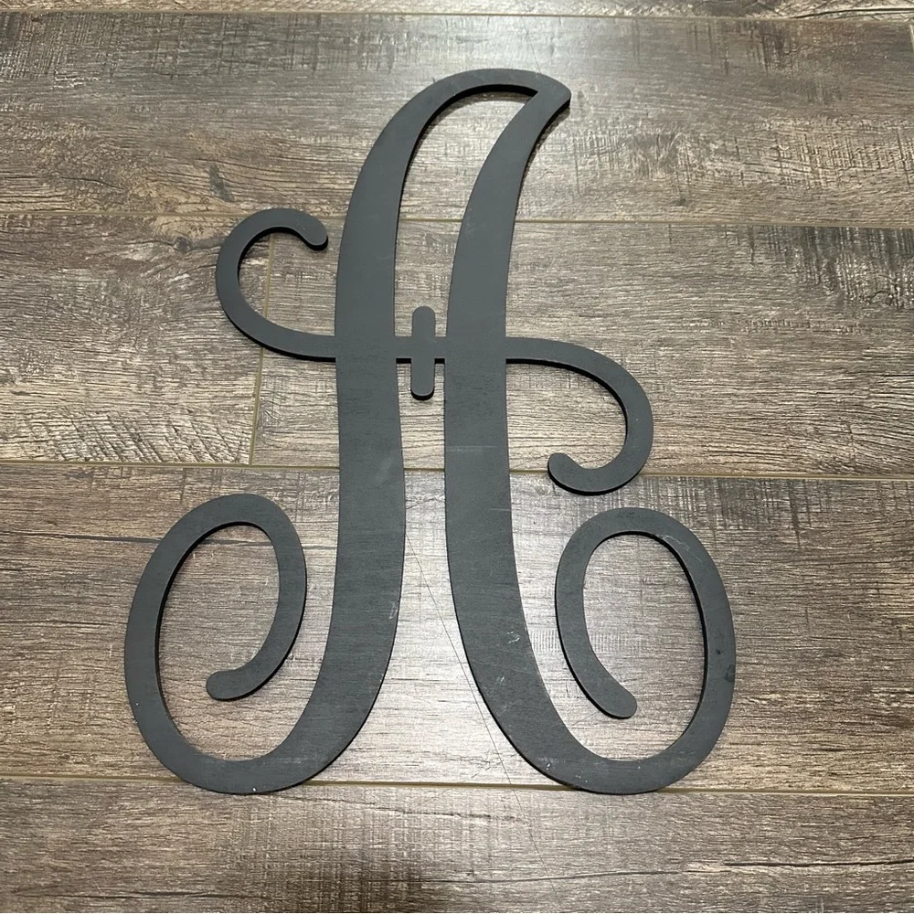 Large “A” Wooden Cutout Letter Party Decor Tabletop Centerpiece Wedding